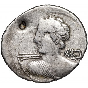 Roman Republic, C. Licinius Macer, Denarius 84 BC