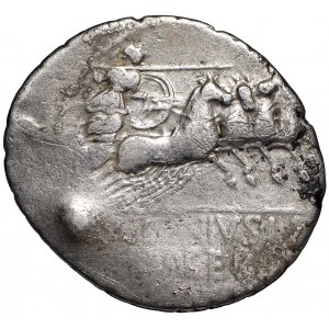Republika Rzymska, C. Licinius Macer, Denar 84 r.p.n.e - kontramarka bankierska
