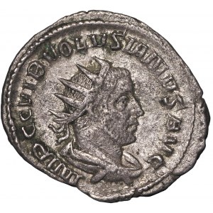 Roman Empire, Volusian, Antoninian Milano