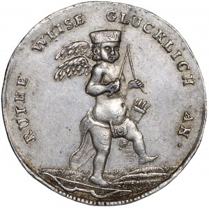 Polska/Saksonia, Medal zaślubinowy Augusta III Sasa i Marii Józefy