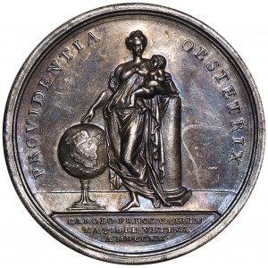 Anglia, Jakub III i Klementyna, Medal na urodziny księcia Karola 1720