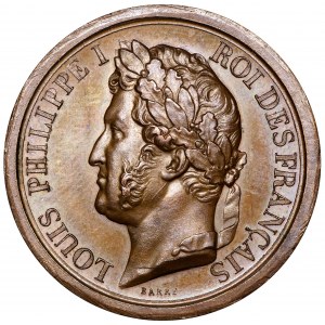 France, Louis Philippe I, Medal 1842 L'Armee au duc d'Orleans Barre