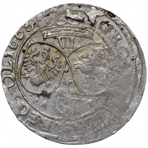 Jan II Kazimierz, Szóstak 1663 Bydgoszcz - pierwszy typ orła