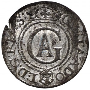 Szwedzka okupacja Rygi, Gustaw Adolf, Szeląg 1625 Ryga - GVSTA ADO-L