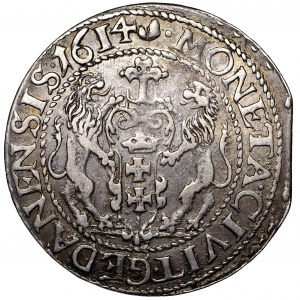 Zygmunt III Waza, Ort 1614 Gdańsk - duże cyfry daty