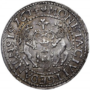 Zygmunt III Waza, Ort 1614 Gdańsk - małe cyfry daty
