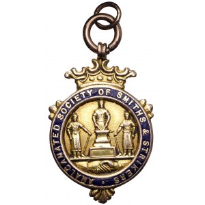 England, Award Badge of Amalgamated Society of Smiths and Strikers gold