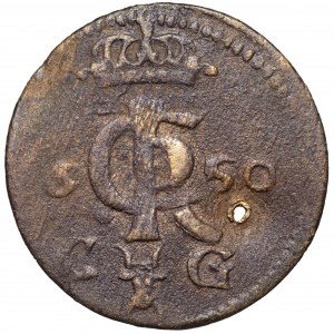 Jan II Kazimierz, Szeląg 1650 Bydgoszcz - podwójna data