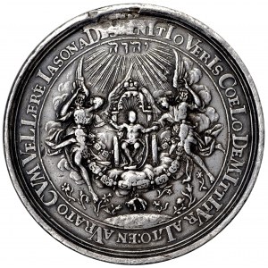 Austria, Charles VI, Medal birth of archduke Leopold 1716