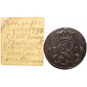 Poniatowski, Grosz 1790 EB - ex Soubise-Bisier