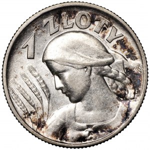 II RP, 1 złoty 1925 Londyn Kobieta i kłosy