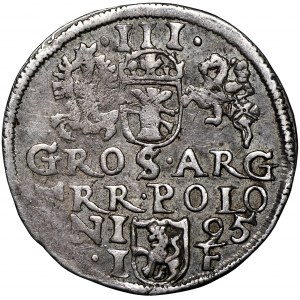 Zygmunt III Waza, Trojak 1595 Olkusz - znak pod popiersiem