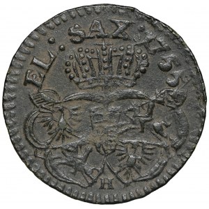 August III Sas, Grosz 1755 Gubin - litera H