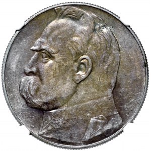 II RP, 10 złotych 1934 Piłsudski - NGC AU58