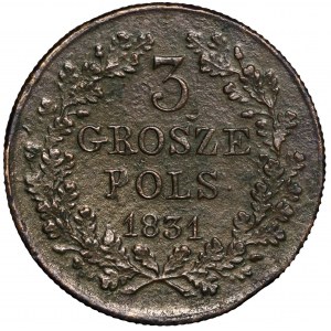 Powstanie listopadowe, 3 grosze 1831