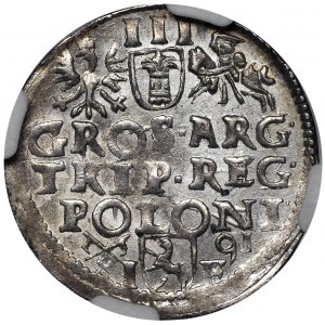 Zygmunt III Waza, Trojak 1591 Poznań - SIGI/POLONI