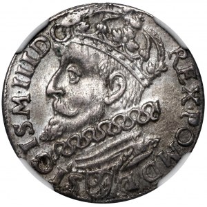 Zygmunt III Waza, Trojak 1601 Kraków - głowa w lewo