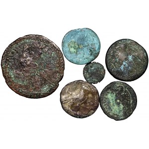 Egypt, Lot of 6 coins including folles
