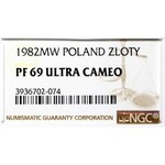 PRL, 1 złoty 1982 - NGC PF69 Ultra Cameo