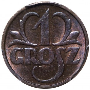 II RP, 1 grosz 1936 - PCGS MS64 BN