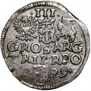 Zygmunt III Waza, Trojak 1599 Poznań - *P•-•99*