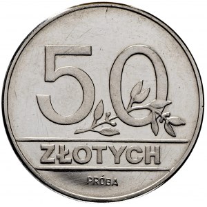 III RP, 50 złotych 1990 PRÓBA Nikiel