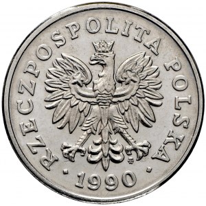 III RP, 50 złotych 1990 PRÓBA Nikiel