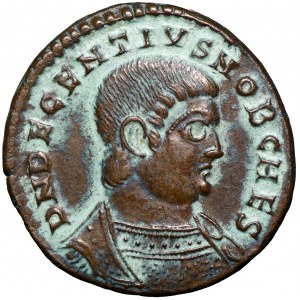 Roman Empire, Decentius, Follis Lugdunum