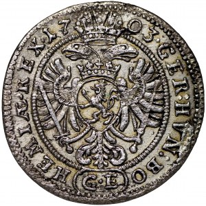 Bohemia, Leopold I, 3 kreuzer 1703 Prague