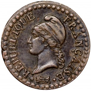 Francja, I Republika, 1 centime 1797