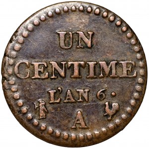 Francja, I Republika, 1 centime 1797