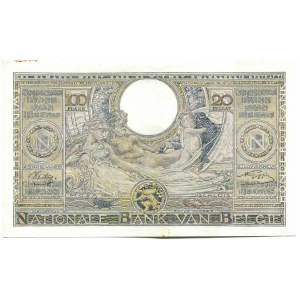 Belgium, 100 francs/20 belgas 1941