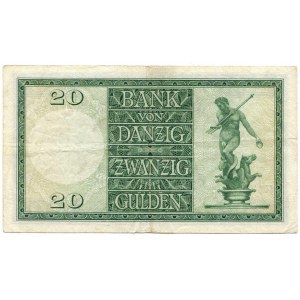 Wolne Miasto Gdańsk, 20 guldenów 1937