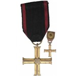 II RP Krzyż Niepodległości wraz z miniaturą i legitymają