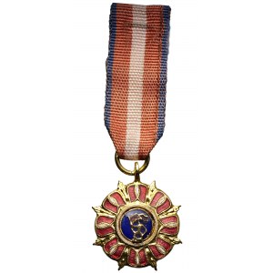 PRL, Miniatura Orderu Budowniczego Polski Ludowej złoto