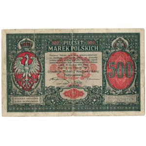 II RP, 500 marek polskich 1919 Dyrekcja PKKP
