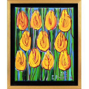 Edward Dwurnik, Žluté tulipány (XXIII-1235-6930), 2017