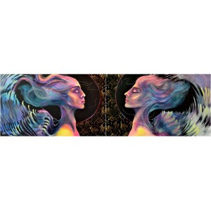 Anna Oleszkiewicz, Angels (diptych), 2023