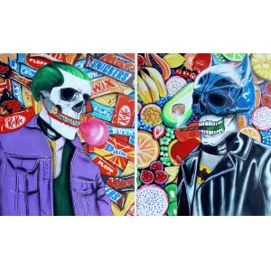 Magdalena Karwowska, Skullboys (diptych), 2023