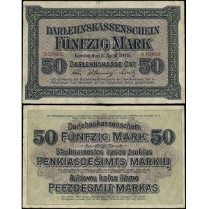 Polen, 50 Mark, 4.04.1918, Kaunas