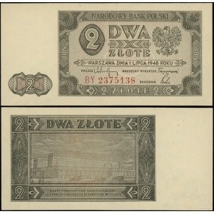 Pologne, 2 zlotys, 1.07.1948