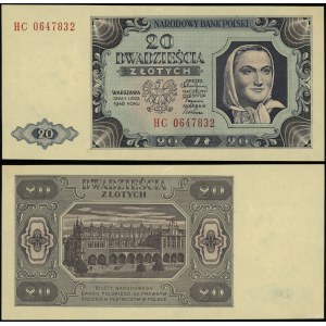 Poland, 20 zloty, 1.07.1948