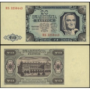 Pologne, 20 zloty, 1.07.1948