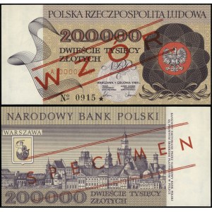 Pologne, 200.000 PLN, 1.12.1989