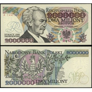 Pologne, 2.000.000 PLN, 14.12.1992