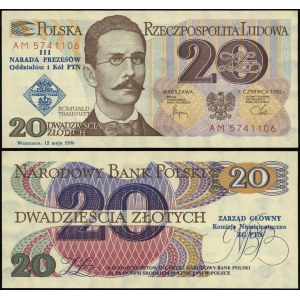 Polska, 20 złotych, 1.06.1982 (1996)