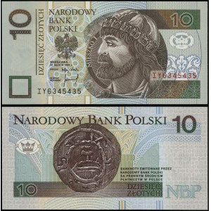 Pologne, 10 zloty, 25.03.1994