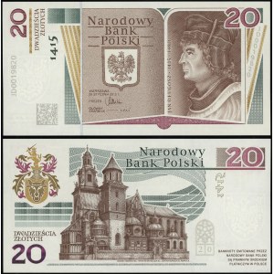 Pologne, 20 PLN, 28.01.2015