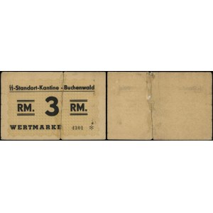 SS-Standort-Kantine Buchenwald, 3 marki, bez daty (1937-1945)