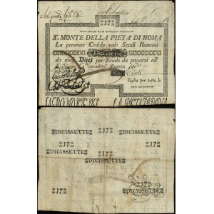 État ecclésiastique, 17 scudi romani, 1797